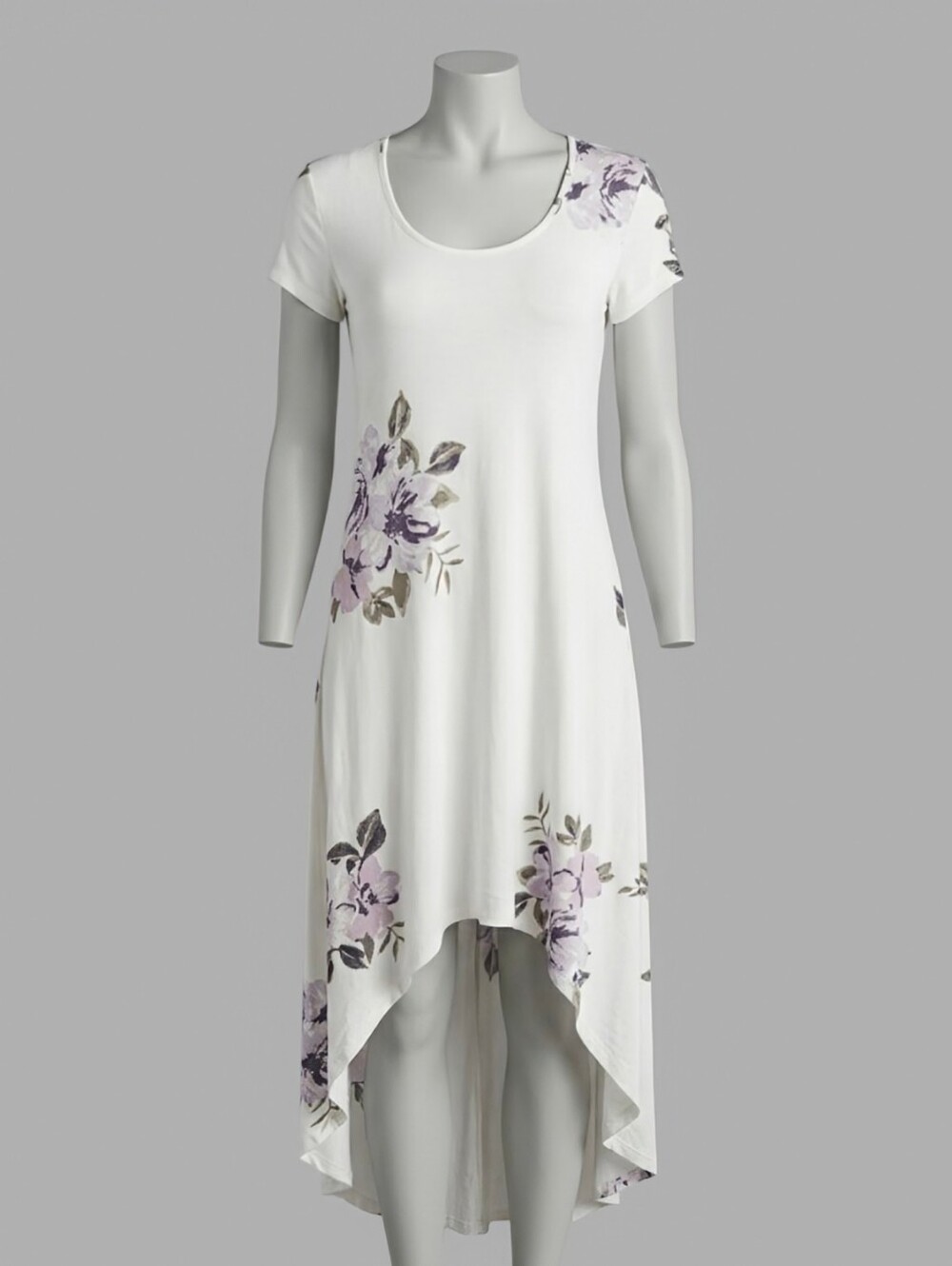 NEW INC International Concepts Floral High-Low Maxi Dress